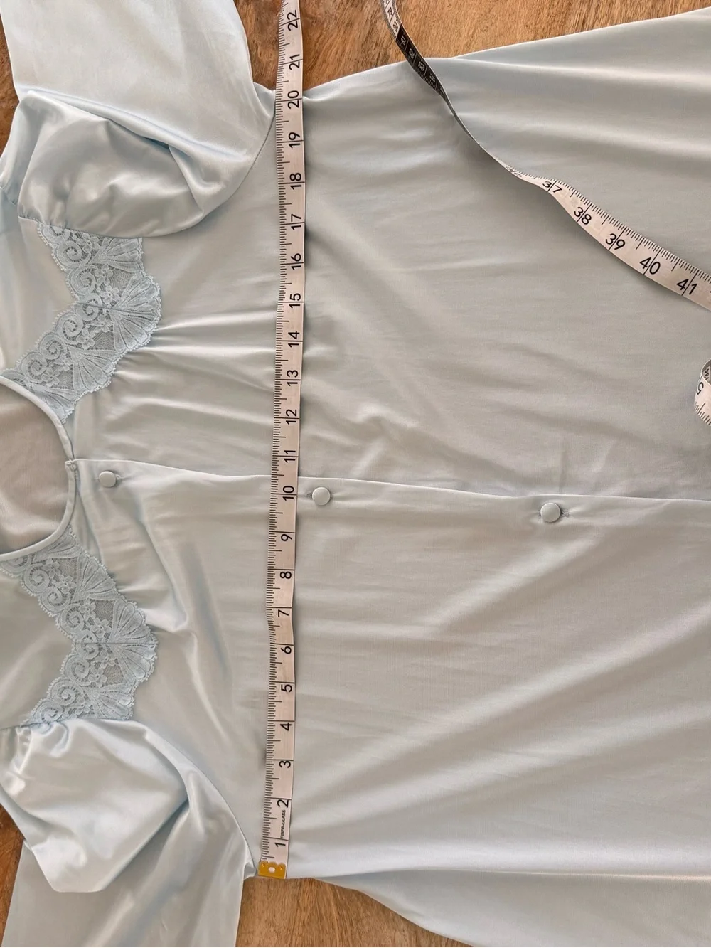 Vanity Fair Baby Blue Lace Nightgown Medium